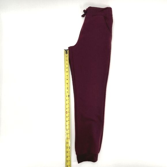 The Children's Place Uniform Fleece Jogger Pants Girl's Size 16 Burgundy Red - Picture 8 of 10